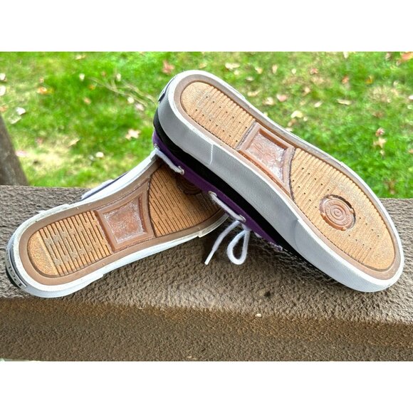 Ralph Lauren Polo Lilia Women Shoe Flats Canvas Size 6B Blue Purple Cruise Wear - Picture 7 of 10